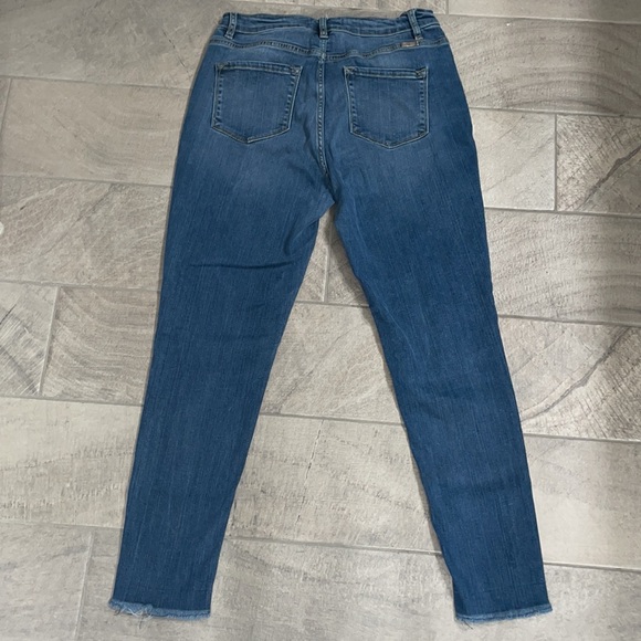 KanCan High Rise Ankle Skinny Button-Fly Raw Edge Hem Jeans, Sz13/30 - Picture 5 of 6